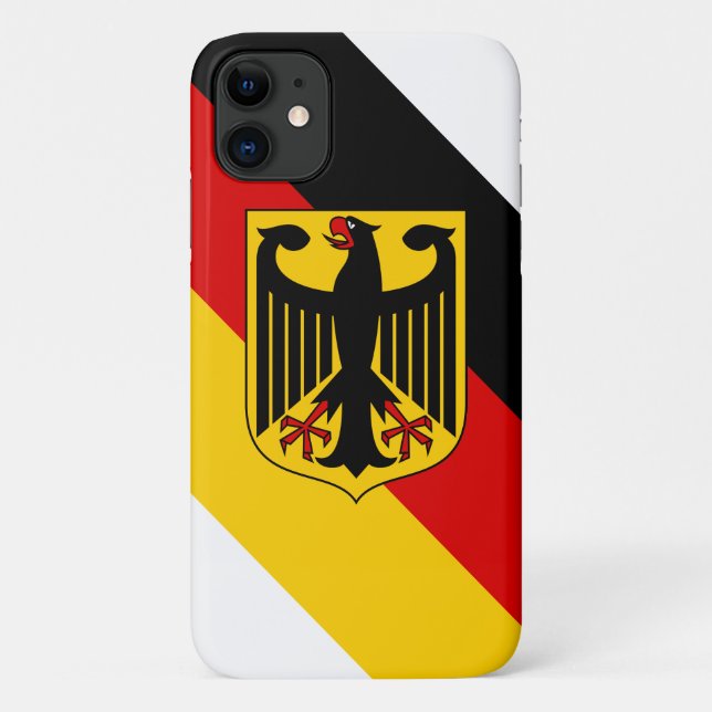 Capa Para iPhone 11 Bandeira da Alemanha (Verso)