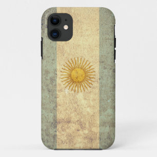 Capa Para iPhone 11 Bandeira da Argentina - Grunge