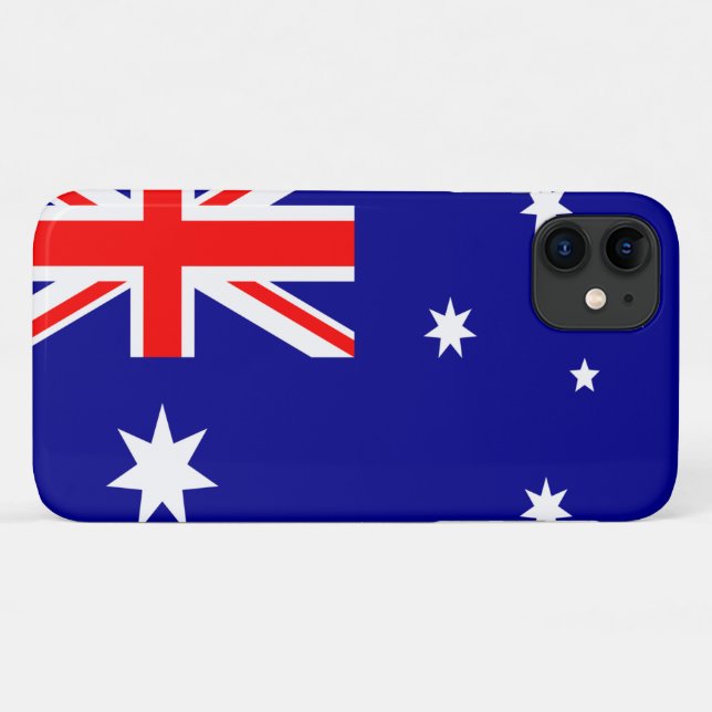 Capa Para iPhone 11 Bandeira da Austrália (Verso (horizontal))