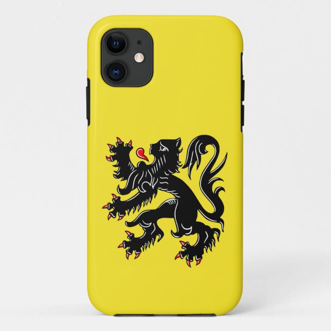 Capa Para iPhone 11 Bandeira da Flandres (Verso)