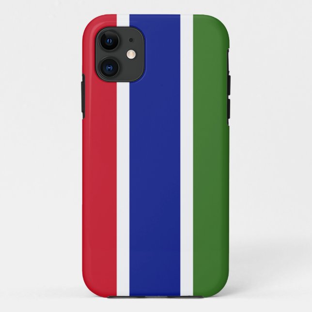 Capa Para iPhone 11 Bandeira da Gâmbia (Verso)