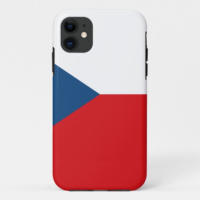 Capa Para iPhone 11 Bandeira da República Checa (Verso)