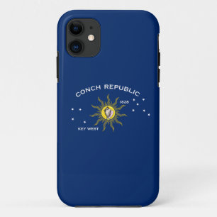 Capa Para iPhone 11 Bandeira da República Conch, Bandeira da Chave Oci