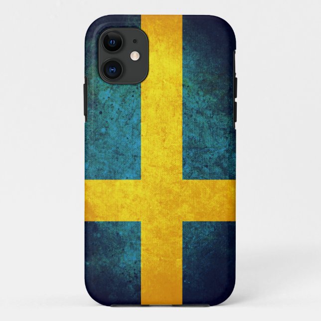 Capa Para iPhone 11 Bandeira da Suecia (Verso)