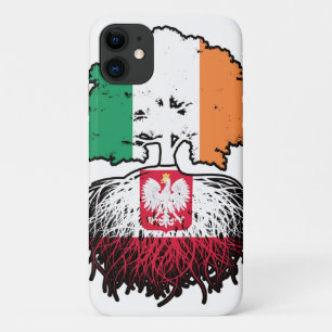 Capa Para iPhone 11 Bandeira das Raízes da Árvore da Irlanda do Polôni