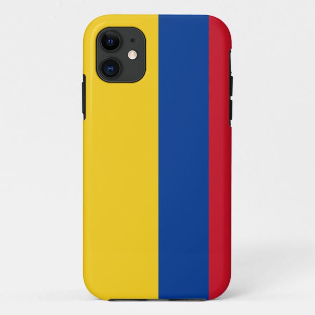 Capa Para iPhone 11 Bandeira de Colômbia (Verso)