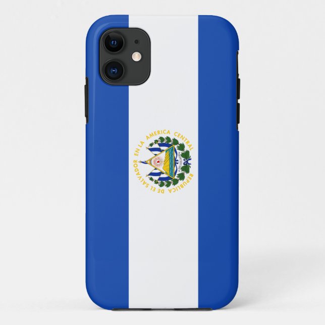 Capa Para iPhone 11 Bandeira de El Salvador (Verso)