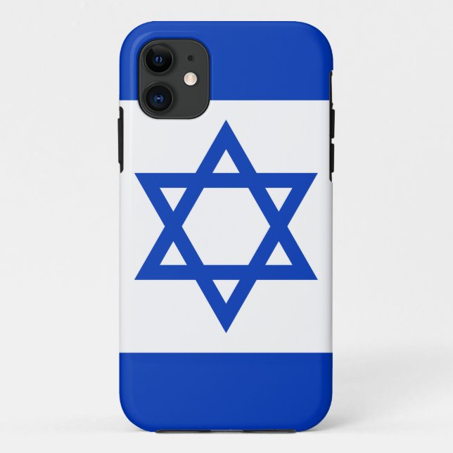 Capa Para iPhone 11 Bandeira de Israel (Verso)