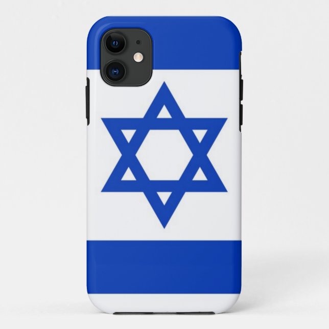 Capa Para iPhone 11 Bandeira de Israel (Verso)