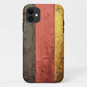 Capa Para iPhone 11 Bandeira de madeira velha de Alemanha