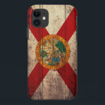 Capa Para iPhone 11 Bandeira de madeira velha de Florida;<br><div class="desc">Bandeira de Florida; Floridian</div>
