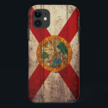 Capa Para iPhone 11 Bandeira de madeira velha de Florida;<br><div class="desc">Bandeira de Florida; Floridian</div>