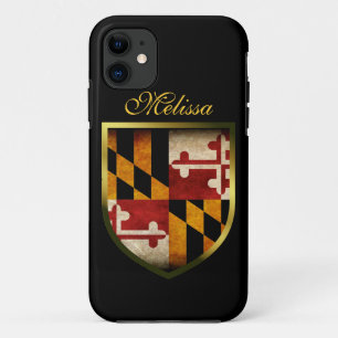 Capa Para iPhone 11 Bandeira de Maryland