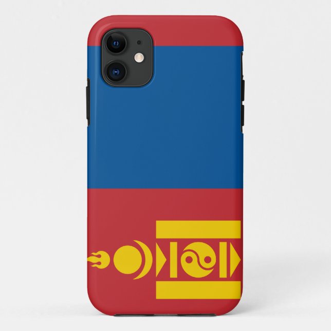 Capa Para iPhone 11 Bandeira de Mongolia (Verso)