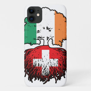 Capa Para iPhone 11 Bandeira de Raízes da Árvore da Irlanda suiça