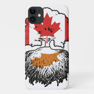 Capa Para iPhone 11 Bandeira de Raízes de Árvore Cipriota do Canadá