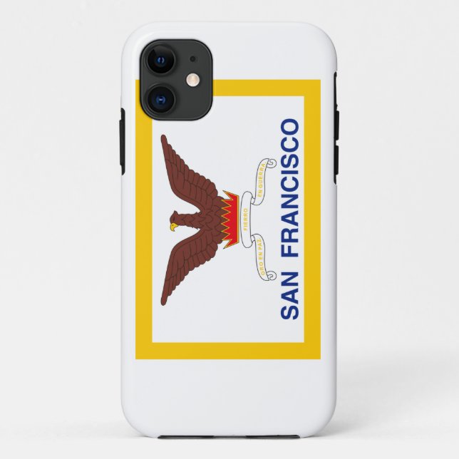 Capa Para iPhone 11 Bandeira de São Francisco (Verso)