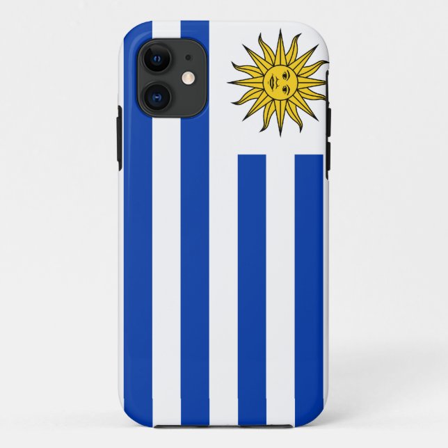 Capa Para iPhone 11 Bandeira de Uruguai (Verso)