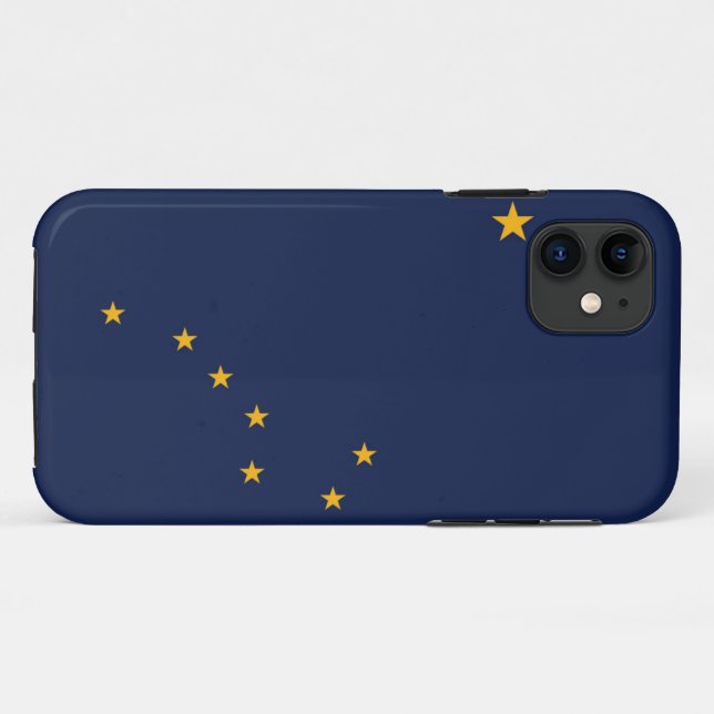 Capa Para iPhone 11 bandeira do Alasca (Verso (horizontal))