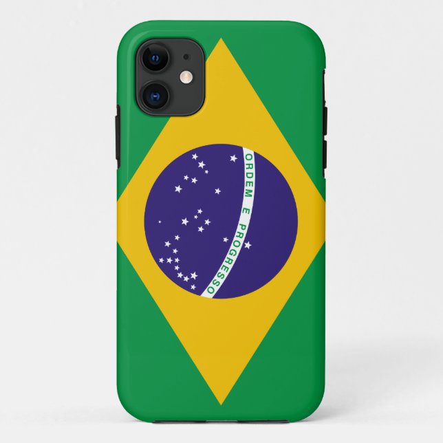 Capa Para iPhone 11 Bandeira do Brasil (Verso)
