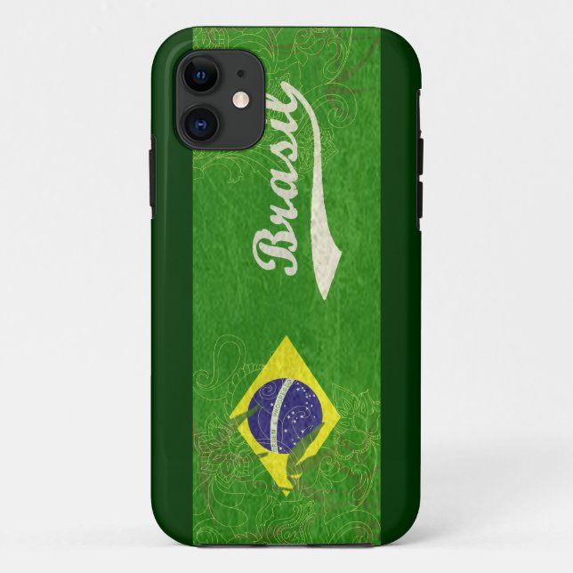 Capa Para iPhone 11 Bandeira do Brasil (Verso)