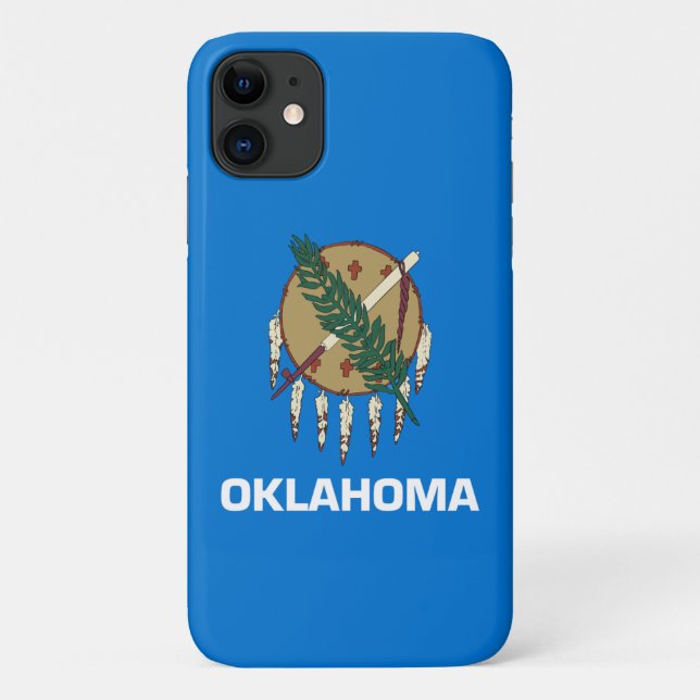 Capa Para iPhone 11 Bandeira do Estado de Oklahoma (Verso)