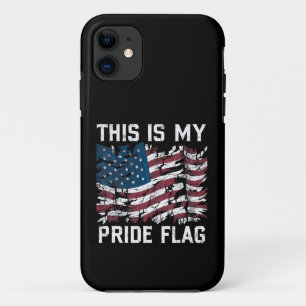Capa Para iPhone 11 Bandeira do Orgulho Americano Patriota EUA