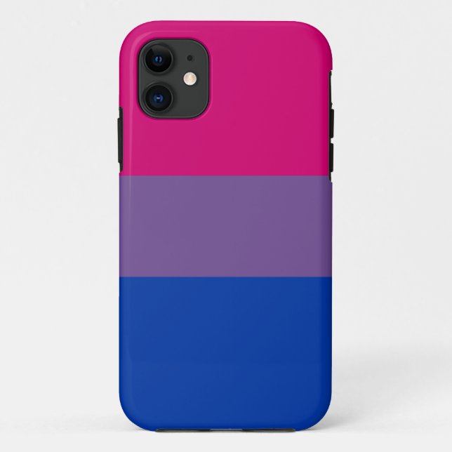 Capa Para iPhone 11 Bandeira do Orgulho Bissexual (Verso)