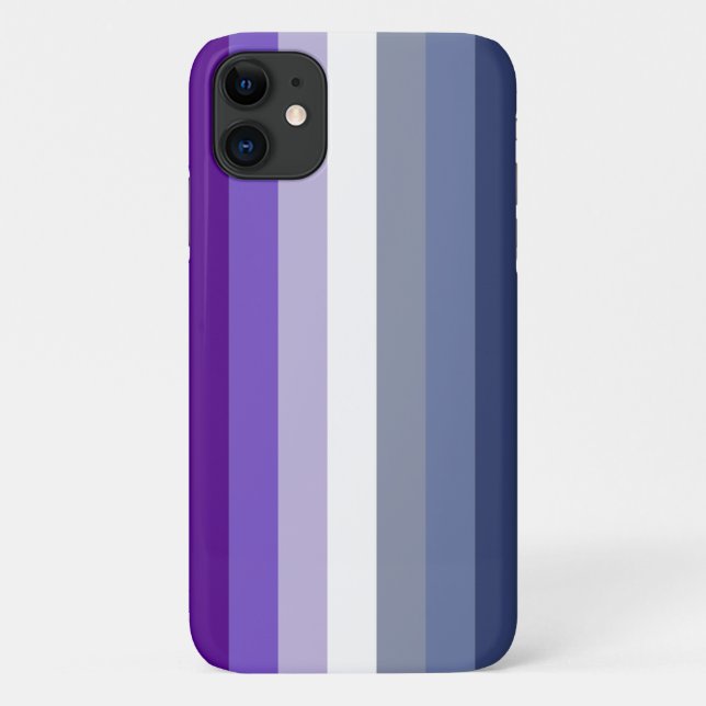 Capa Para iPhone 11 Bandeira do Orgulho Lésbico Machão (Verso)