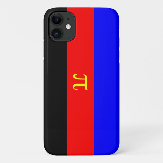 Capa Para iPhone 11 Bandeira do Orgulho Poliamoroso (Verso)