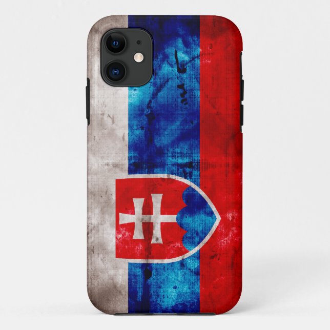 Capa Para iPhone 11 Bandeira eslovaca (Verso)