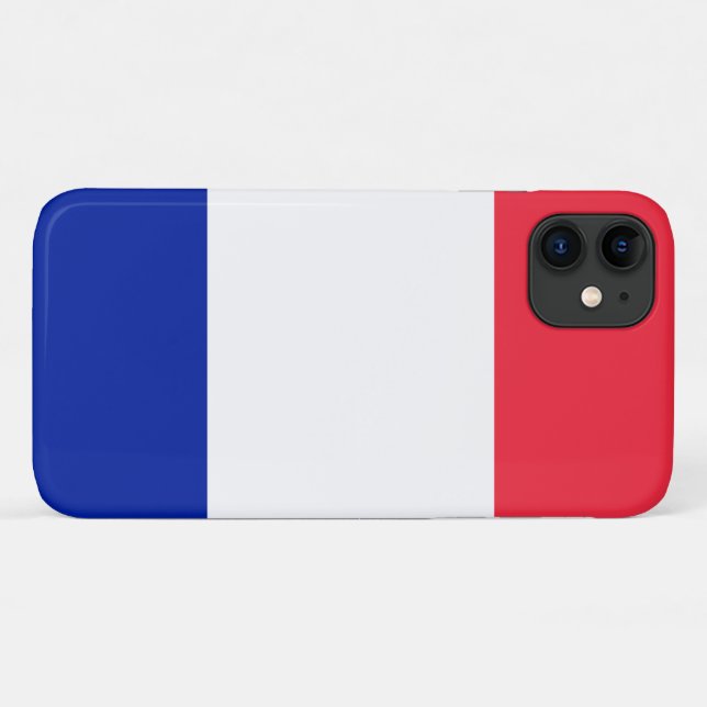Capa Para iPhone 11 Bandeira francesa (Verso (horizontal))