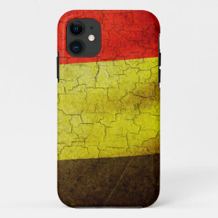 Capa Para iPhone 11 Bandeira Grunge Belgium