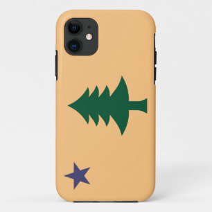 Capa Para iPhone 11 Bandeira histórica do Maine (1901-1909)
