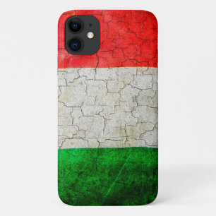 Capa Para iPhone 11 Bandeira Itália rachada
