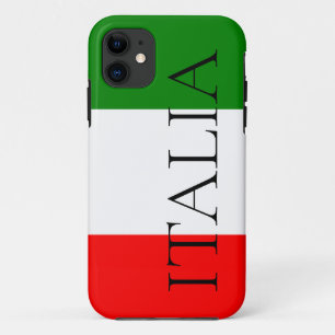 Capa Para iPhone 11 Bandeira Italiana Grande ITÁLIA