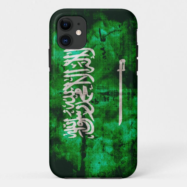 Capa Para iPhone 11 Bandeira legal do saudita (Verso)