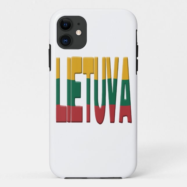 Capa Para iPhone 11 Bandeira lituana (Verso)