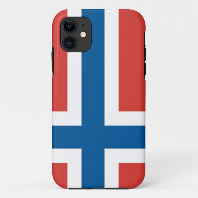 Capa Para iPhone 11 Bandeira norueguesa (Verso)