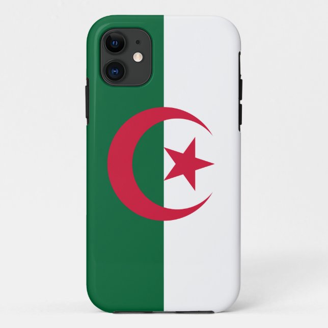 Capa Para iPhone 11 Bandeira Patriótica Argelina (Verso)