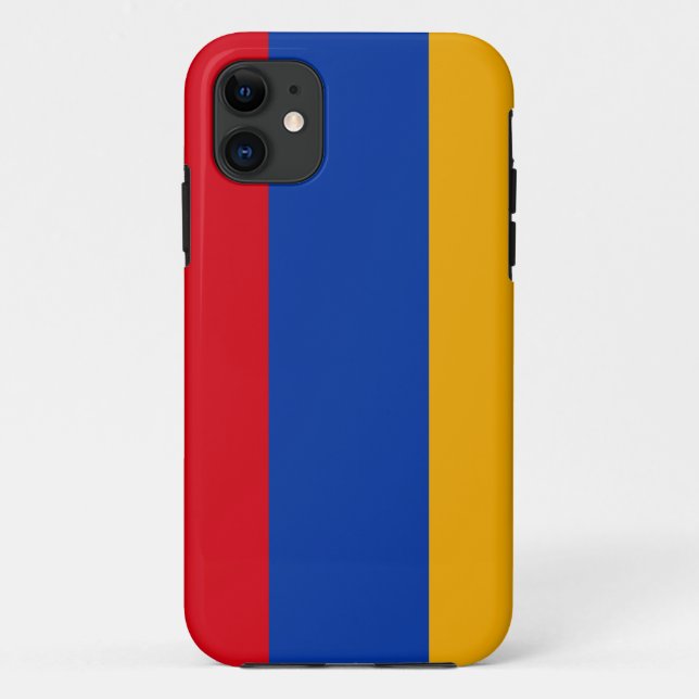 Capa Para iPhone 11 Bandeira Patriótica Armênia (Verso)