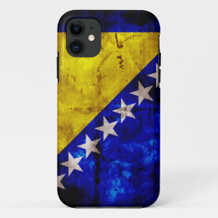 Capa Para iPhone 11 Bandeira resistida de Bósnia