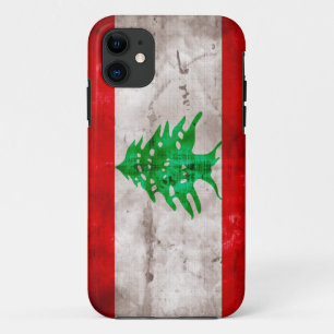 Capa Para iPhone 11 Bandeira resistida de Líbano