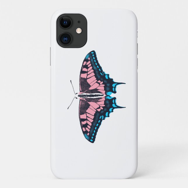 Capa Para iPhone 11 Bandeja do Orgulho Transgênero (Verso)