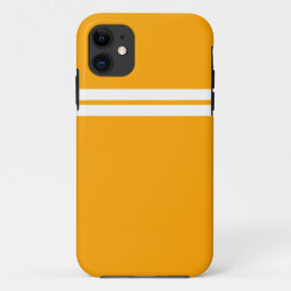 Capa Para iPhone 11 Banhas brancas de caimento superior em amarelo-cla