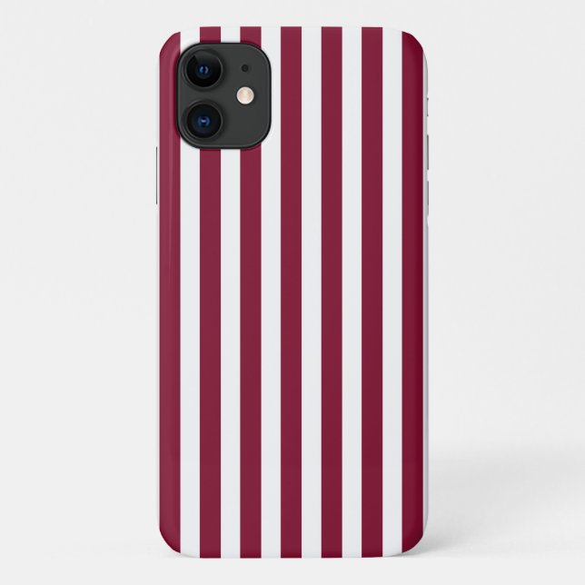 Capa Para iPhone 11 Banheiras e faixas brancas de doces (Verso)