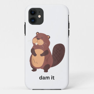 Capa Para iPhone 11 Barragem de castor engraçado... é um animal humori