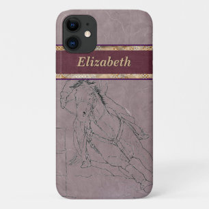 Capa Para iPhone 11 Barrel Racer (Mauve)