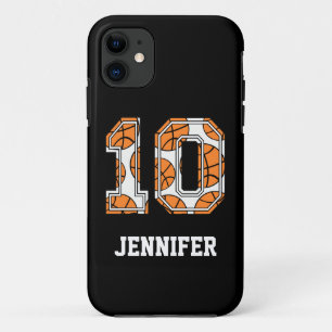 Capa Para iPhone 11 Basquetebol personalizado número 10