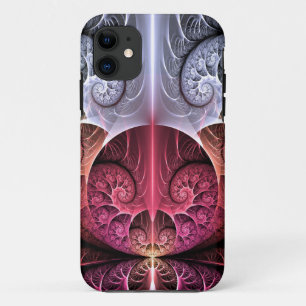 Capa Para iPhone 11 Batimento cardíaco, Arte fractal abstrata surreal 
